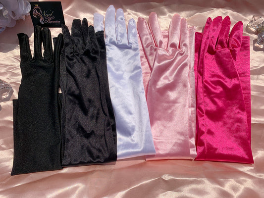 Crave the Feeling Satin Gloves