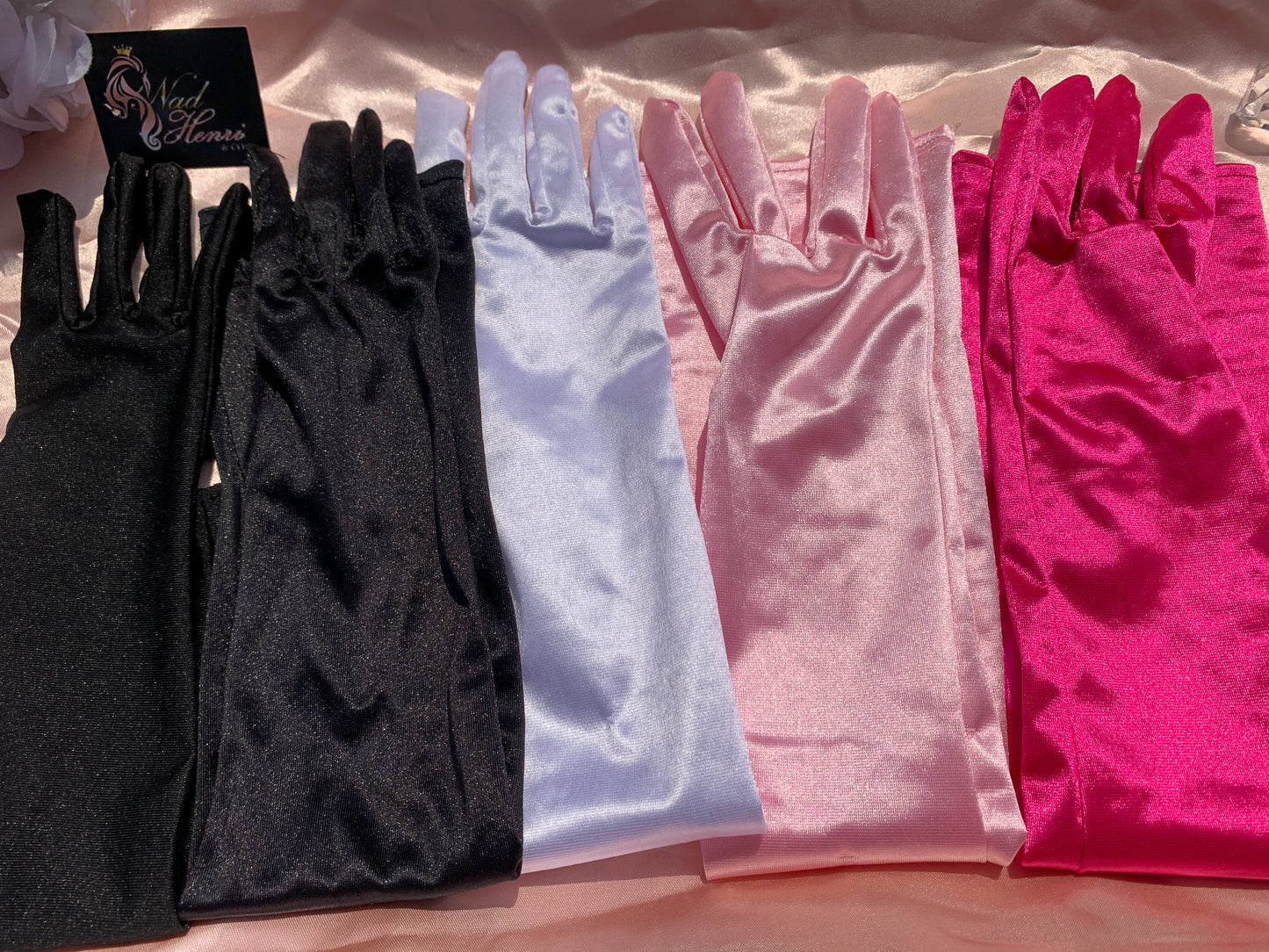 Crave the Feeling Satin Gloves