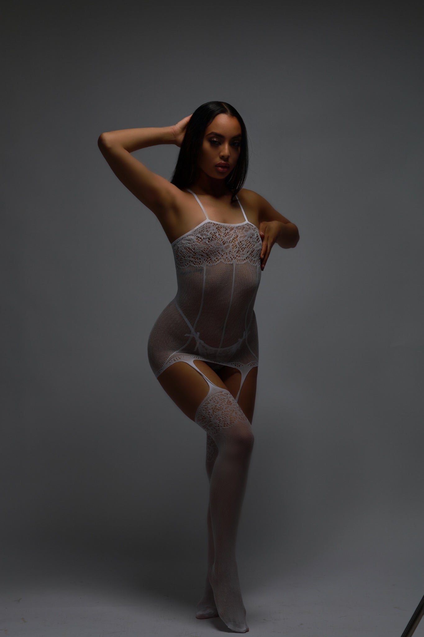 Art Muse Blanco Bodystocking