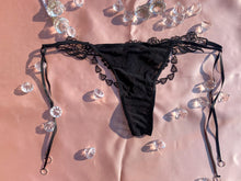 Load image into Gallery viewer, Doll of the hour noir beaded underwear
