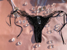 Load image into Gallery viewer, Doll of the hour noir beaded underwear

