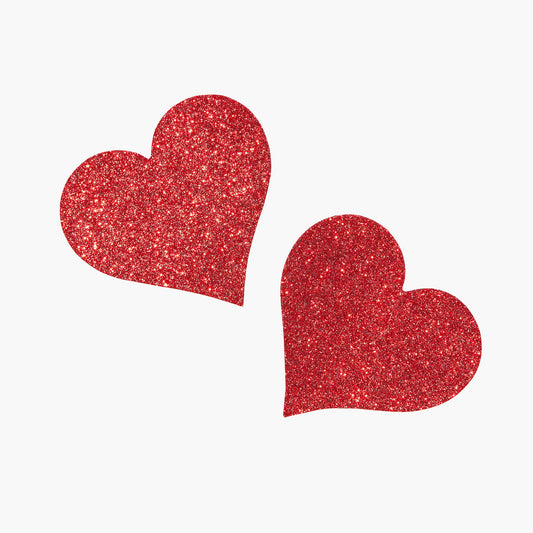 Glitter Heart Shape Nipple Covers