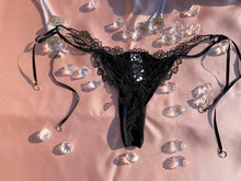 Load image into Gallery viewer, Doll of the hour noir beaded underwear
